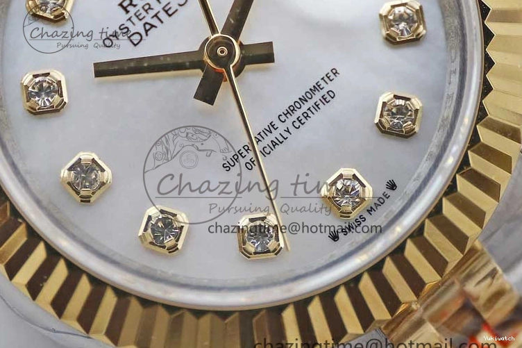 279179 TWF Best YG White SS NH05 Diamonds Bracelet Datejust Jubilee Dial 28mm Markers Edition SS on YG 0408